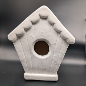 White Ceramic Birdhouse DIY Paint Your Own Craft